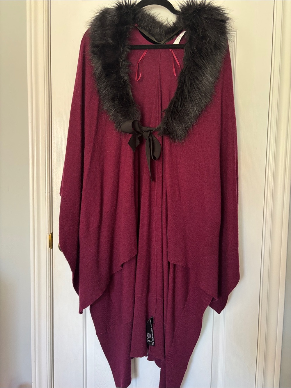 Faux-Fur Women's Cape Shawl